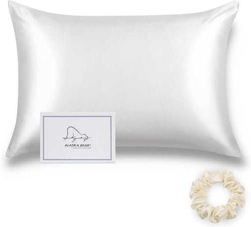 ALASKA BEAR Silk Pillowcase Envelope Closure, 22 Momme 100 Percent Mulberry by ALASKABEAR