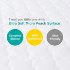 Mini Crib Mattress Protector 38" x 24" Sheets Fitted Waterproof Mini Crib - Image 6