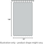 Joydeco White Velvet Curtains 108 inch Length 2 Panels, Luxury Blackout Rod - Image 2