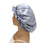 Adjustable Silk Satin Bonnet Hair Care Caps - Image 7