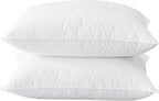 BHZ King Size Pillows Feather Down Set of 2 Hotel My King Pillows Bed Goose by BHZHouseholdProducts