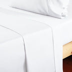 2-Pack Cotton Twin Flat Sheet Only, 600 Thread Count 100% Egyptian Cotton Top - Image 7