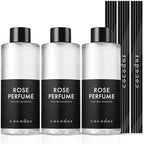COCODOR Reed Diffuser Oil Refill/Rose Perfume/6.7oz/3 Pack/Aroma Therapy by COCODOR