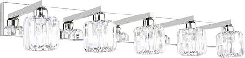 Aipsun Crystal Bathroom Vanity Light Stainless Steel Modern Vanity Light 5 by Aipsun