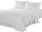 Kingnex Oversized King Flat Sheet 132x110 by Kingnex