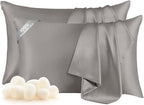 THXSILK Set of 2 Mulberry Silk Pillowcases by THXSILK