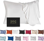 Mulberry Silk Pillowcase for Hair and Skin, Queen Size Cooling Silk Pillow Case by SIYUAN