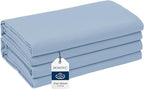 California King Size Flat Sheet 2 Pack, 100% Cotton Percale Flat Bed Sheet by HOMTEC