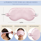 Silk Sleep Mask, Eye Mask for Sleep Women Men, Mulberry Sleeping Mask - Image 2