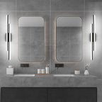 Ralbay 40" LED Black Vanity Light 40W Frosted Aluminum Modern LED Black - Image 2
