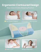 Releep Cervical Neck Pillow, Side Sleeper Pillow - Image 8
