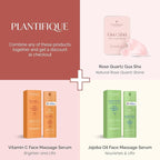 PLANTIFIQUE Rose Quartz Gua Sha Tool – Anti-Aging Face Massager & Jawline Shaper - Image 3