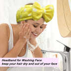 Shintop Sweet Super Soft Caroset Polka Dots Wash Cosmetic Headband Hairlace - Image 6