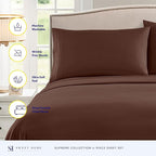 Twin XL Sheets - Breathable Luxury Sheets - 1800 Supreme Collection Extra Soft - Image 2