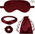 4Pcs Silk Sleep Masks Satin Eye Mask Silky Eyes Cover Blindfold Eyeshade by WJingYiJia