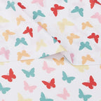 Amazon Basics Kid's Soft Easy-Wash Microfiber 3-Piece Sheet Set, Butterfly - Image 4
