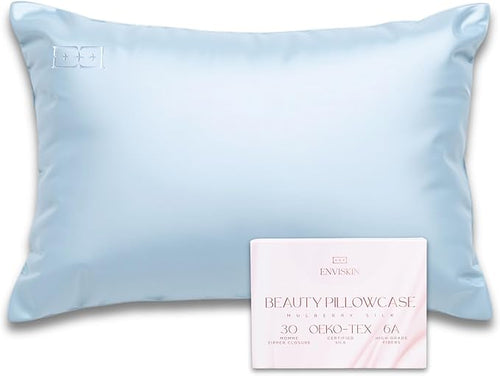 100% Mulberry Silk Pillowcase Infused by ENVISKIN