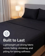 Lightweight 4 Piece Bed Sheet Set Queen Size - Image 4