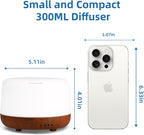 SPLITSKY 300ML Essential Oil Diffuser Aromatherapy Diffuser, Quiet 8 Hours - Image 2