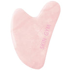 SKIN GYM Rose Quartz Sculpty Heart Gua Sha Tool, Heart-Shaped Facial Massage by SkinGymCo