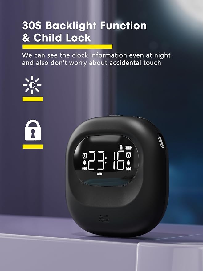 ROCAM Rechargeable Vibrating Alarm Clock Bed Shaker, 3000mAh Portable Travel - Image 9