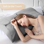 Queen Pillowcases, Cooling Viscose from Bamboo Pillow Covers - Image 3