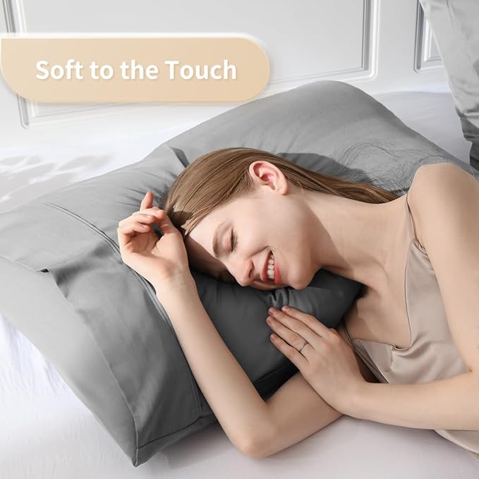 Standard Pillowcases, Cooling Viscose from Bamboo Pillow Covers - Image 3