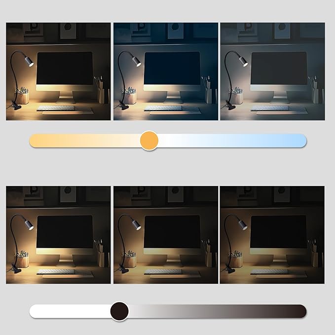 LED Reading Light for Bed Headboard – Dimmable Clip-On Book Light - Image 3