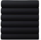 GOLD TEXTILES Full Flat Sheet 6 Pack – Brushed Microfiber Top Sheets by GOLDTEXTILES