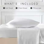 FreshCulture Satin Sheets Twin XL Bed Set - Image 3