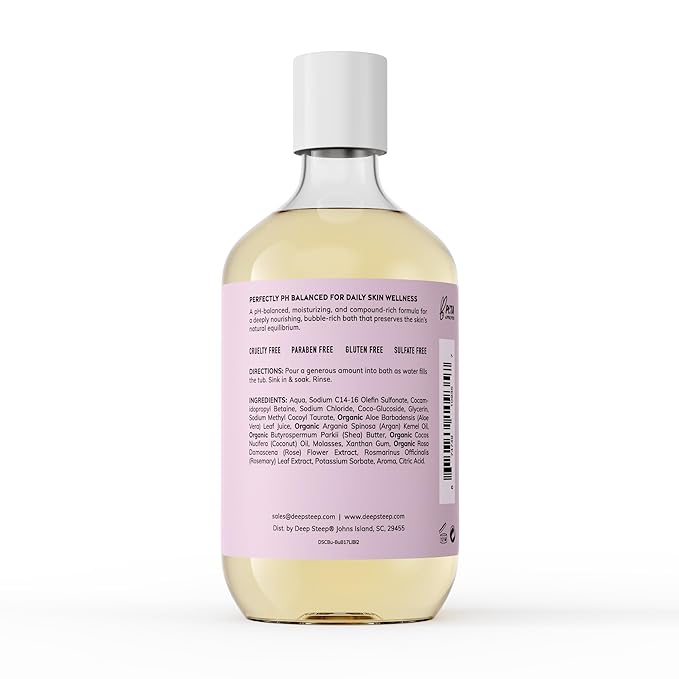 Deep Steep Bubble Bath, Lilac Blossom 17 oz – Hypoallergenic, Clinically Tested - Image 2