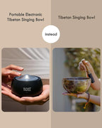 Portable Electronic Tibetan Singing Bowl, 8 Healing Frequencies, Auto/Manual - Image 2
