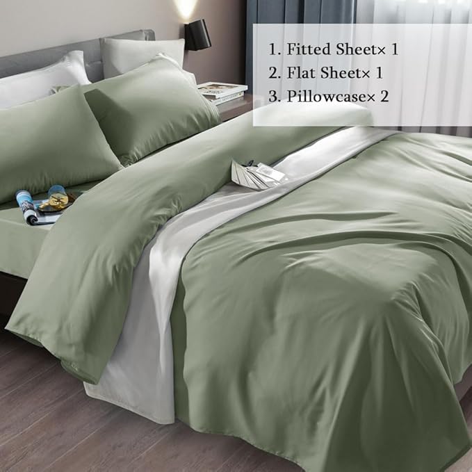 SONORO KATE Bed Sheet Set Super Soft Microfiber 1800 Thread Count Luxury - Image 2