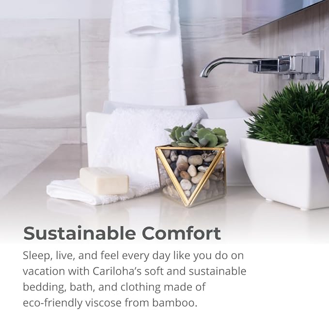 Cariloha Bath Towel | Harbor Gray |28"x54" | Turkish Cotton & Viscose Material - Image 5