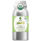 SVA Lemongrass Essential Oil Organic – 16 Fl Oz – 100% Natural Organic by SVAORGANICS