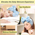 Shintop Sweet Super Soft Caroset Polka Dots Wash Cosmetic Headband Hairlace - Image 5