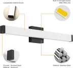 Bathroom Vanity Light Brushed Nickel Square LED 24 inch 14W 4000K Natural White - Image 3