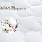 WhatsBedding Waterproof Mattress Pad Cal-King Cotton Top Down Alternative - Image 4
