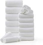 18 Piece Family Bath Towel Set Include 6 Bath Towels, 6 Hand Towels and 6 by Hailea