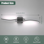 Espird 23inch Led Bathroom Vanity Light Bar, Matte Black 5CCT Dimmable - Image 6