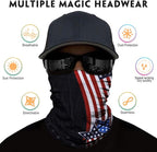 Venswell Neck Gaiter Face Mask Men Women, Seamless Bandana Rave Face Cover - Image 2