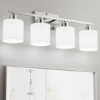 Bathroom Lights Over Mirror Brushed Nickel, Anti-Rust 4-Light Bathroom Vanity by Dekang