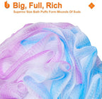Urbanstrive Shower Bath Sponge XL 75g Soft Shower Loofahs Balls - Image 3