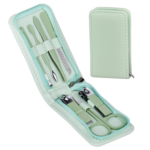 7 Pcs Manicure Set Stainless Steel Nail Clippers Kit, Nail Care Beauty Tools by HANTEKAS