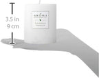 Aroma Naturals Patchouli and Frankincense Essential Oil White Scented Pillar - Image 3