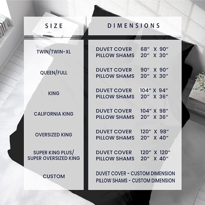 Kotton Culture 3 Pc 120"x120" Duvet Cover Set Super King Plus/Super Oversize - Image 4