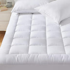 CozyLux Twin Extra Long Size Mattress Pad Pillow Top Cotton Cooling Twin XL by CozyLux