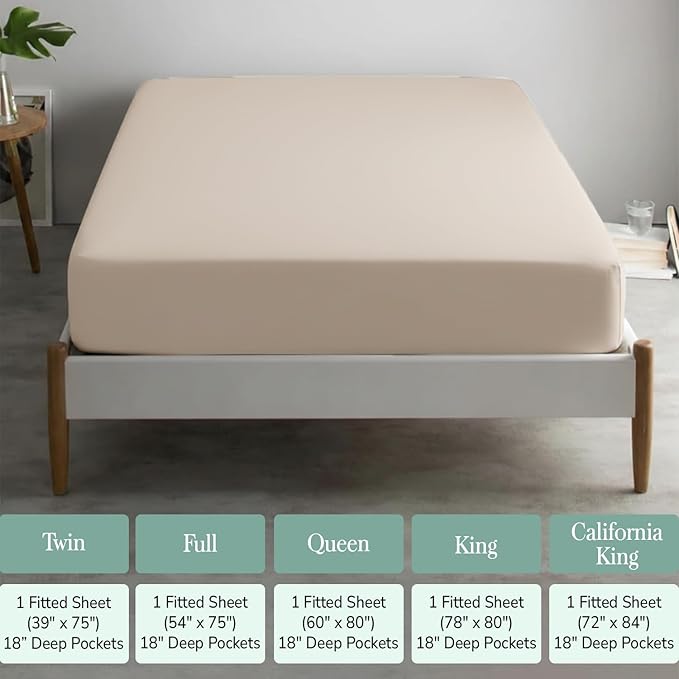 Feather & Stitch Fitted Bottom Sheet Only Full Size 500 TC-1 Piece 100% Cotton - Image 6