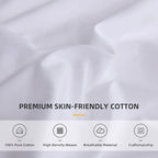 QSH Ruffle White Duvet Cover King Size-Washed Cotton Shabby Farmhouse Chic - Image 7