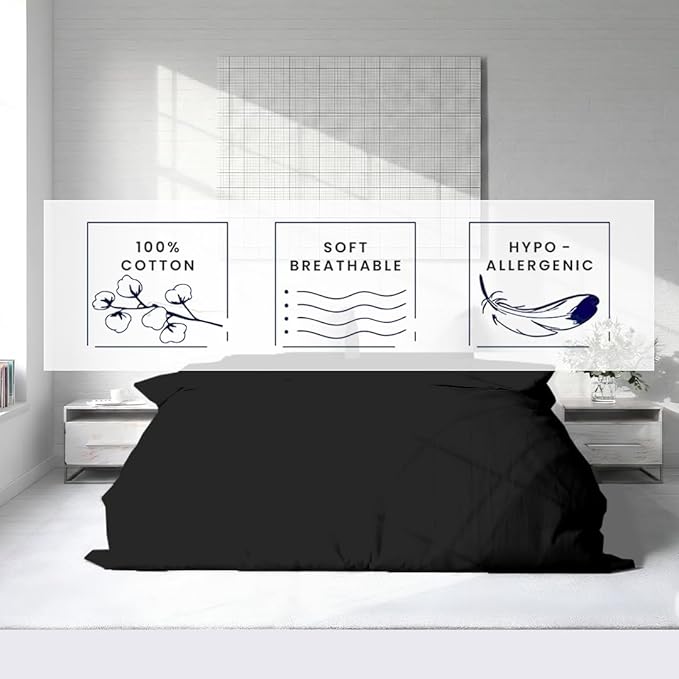Kotton Culture 1 Pc California King Duvet Cover Only-100% Egyptian Cotton 600 - Image 5